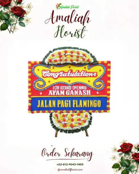 Sewa Papan Bunga Hative Besar